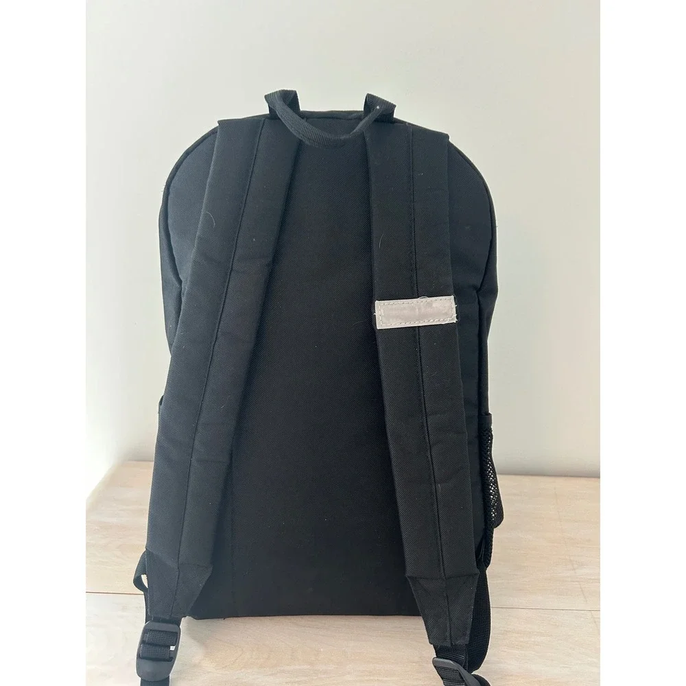 Mad Engine NASA Backpack Black Space Shuttle‎ American Flag Patches Bookbag